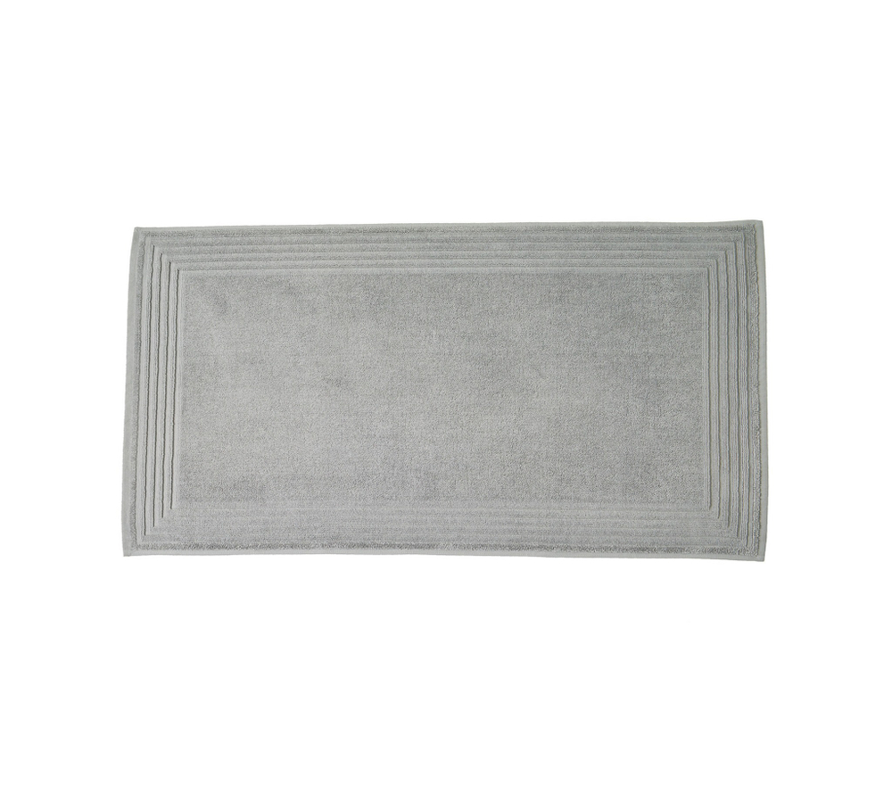 Коврик для ванной 50x90 Blanc des Vosges Uni Silver silver серый