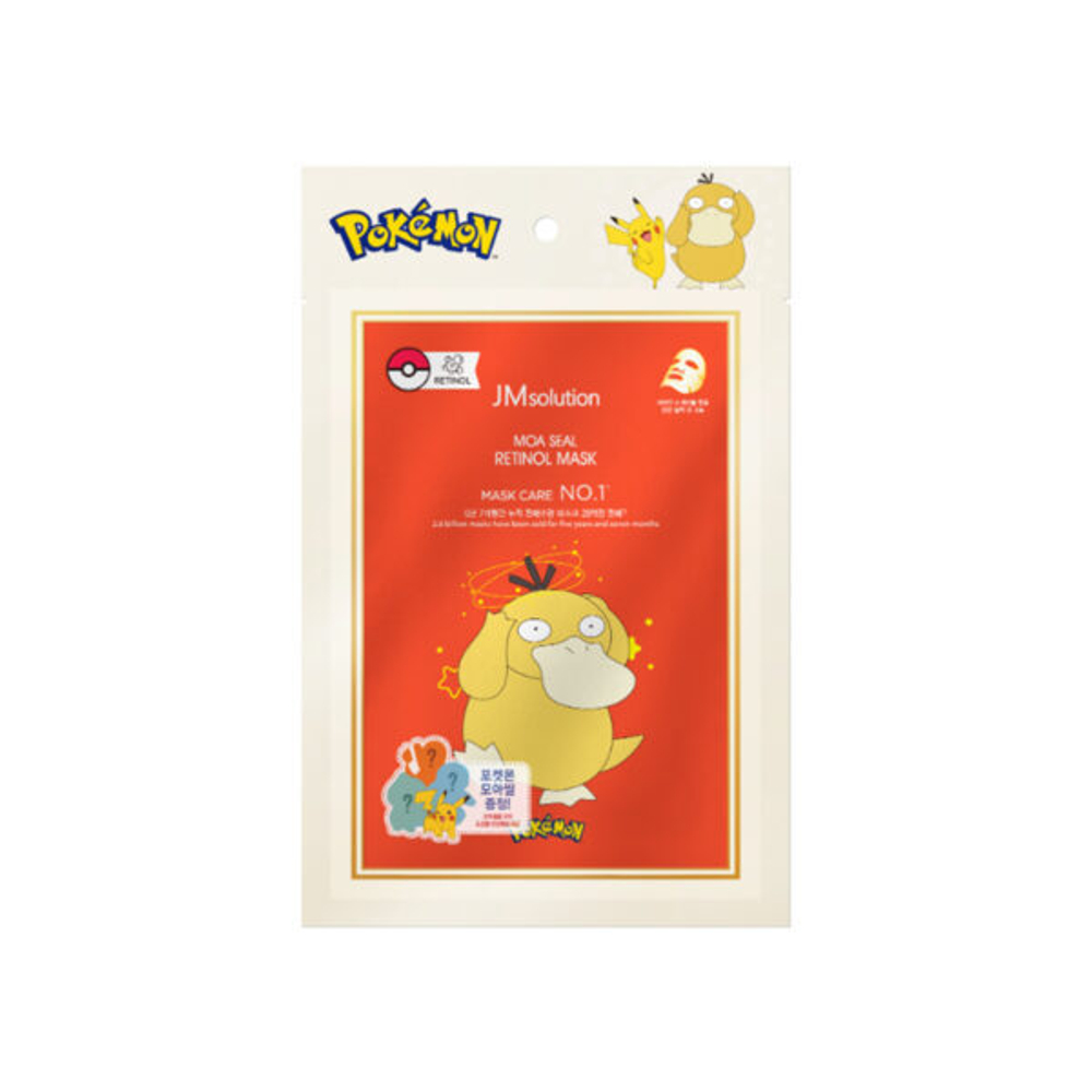 [JM Solution] MOA SEAL RETINOL MASK POKEMON - Маска тканевая для лица восстанавливающая с ретинолом, 30 мл