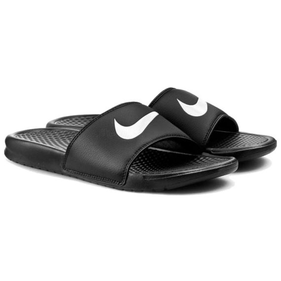 Nike Benassi Swoosh 'Black White'