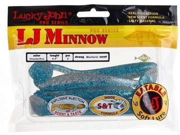 Виброхвосты съедобные LJ Pro Series MINNOW 4.4in (11,1 см), цв. T05, 5 шт.