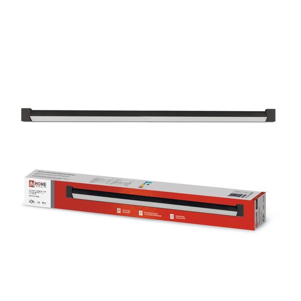 Светильник светодиодный трековый TOP-LINE LTR-01R-TL 40Вт 4000К IP40 4000лм 605мм 120град. линейный поворотн. черн. IN HOME 4690612045597 Светильник светодиодный трековый TOP-LINE LTR-01R-TL 40Вт 4000К IP40 4000лм 605мм 120град. линейный поворотн. черн. IN HOME 4690612045597