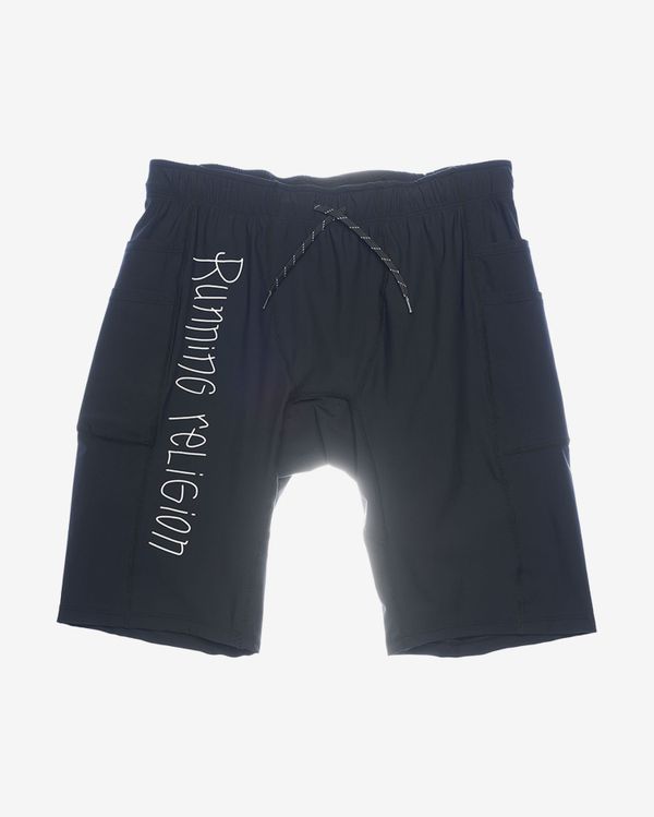 Шорты Cargo Tights Stone Logo черные - фото 1