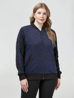 Бомбер с люрексом больших размеров