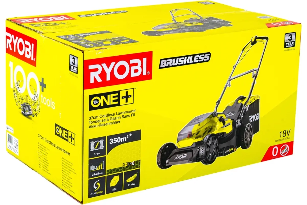 Газонокосилка Ryobi RY18LMX37A-0 5133004597 (без АКБ)
