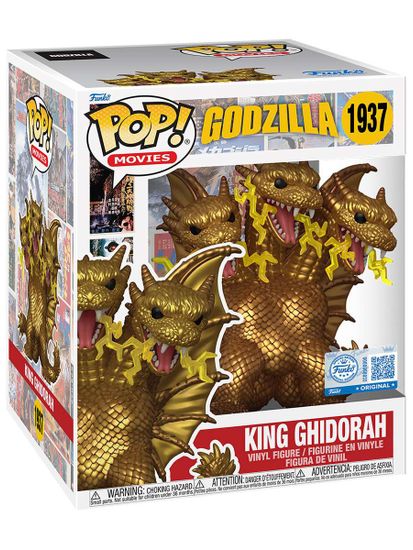 Фигурка Funko POP! Movies Godzilla King Ghidora Electric (Exc) 6" (1937) 88407 / Фигурка Фанко ПОП! по мотивам франшизы "Годзилла", Кинг Гидора
