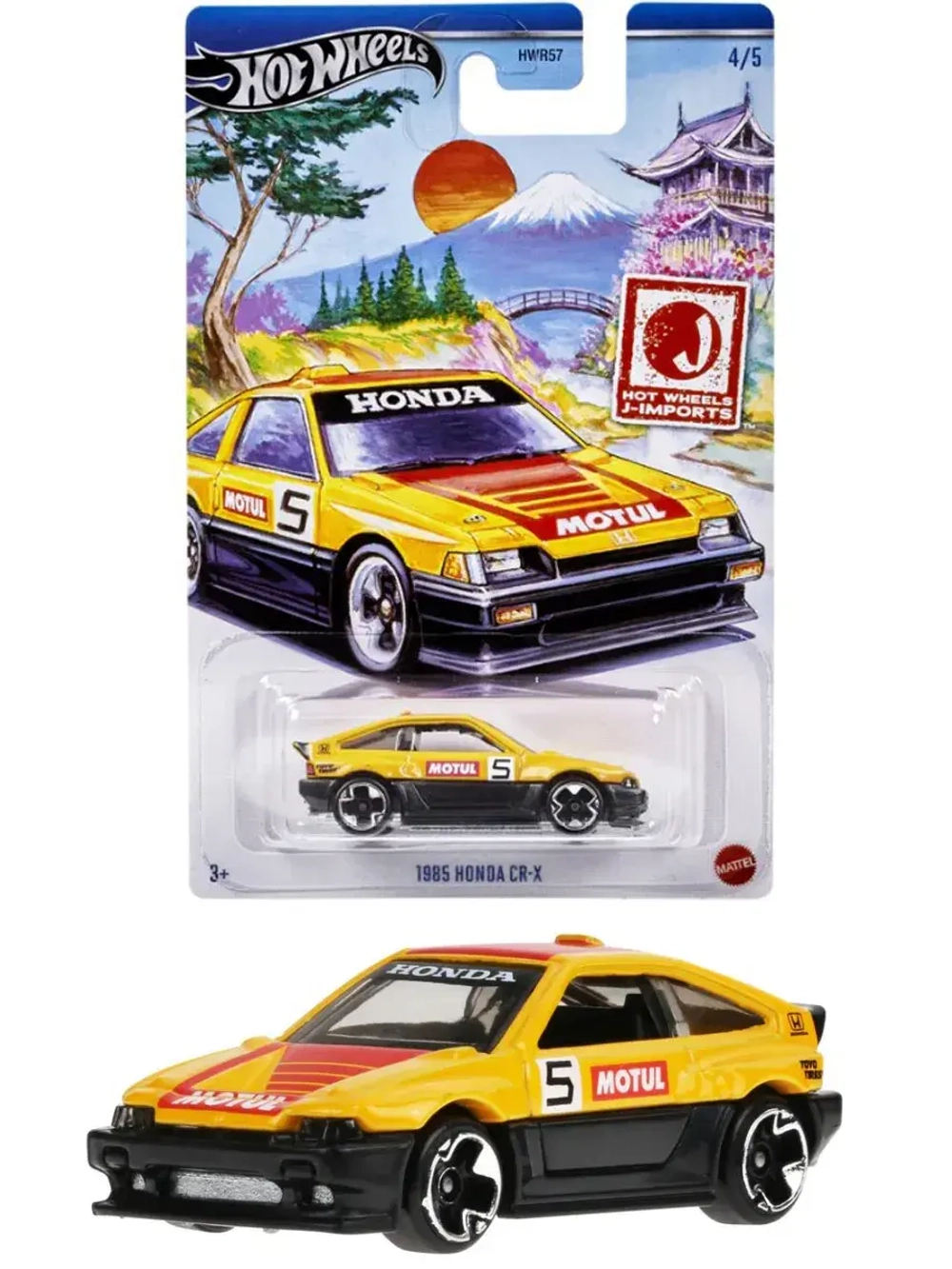 Машинка Хот Вилс 1985 Honda CR X GDG44 HRT03
