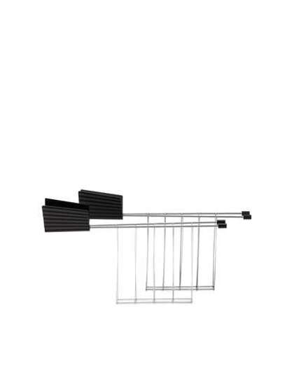 Набор из двух подставок для тостера Alessi Plissé, Black