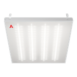 Светильник ГРИЛЬЯТО ДВО02-052 с БАП EM3 36Вт 5000К IP40 Микропризма 4400лм 588х588х40мм WOLTA PRO