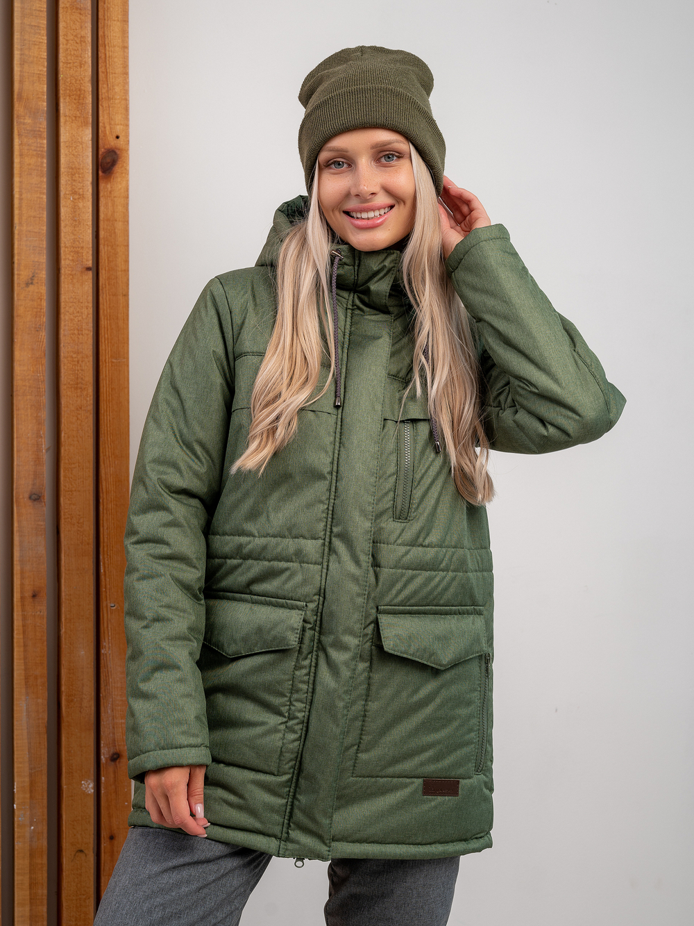 Костюм зимний "Verona" хаки-серый