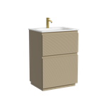 Тумба напольная SANCOS Folk Floor 590х445х850, c двумя ящиками оснащенными доводчиками, Капучино, арт.FL60FCP