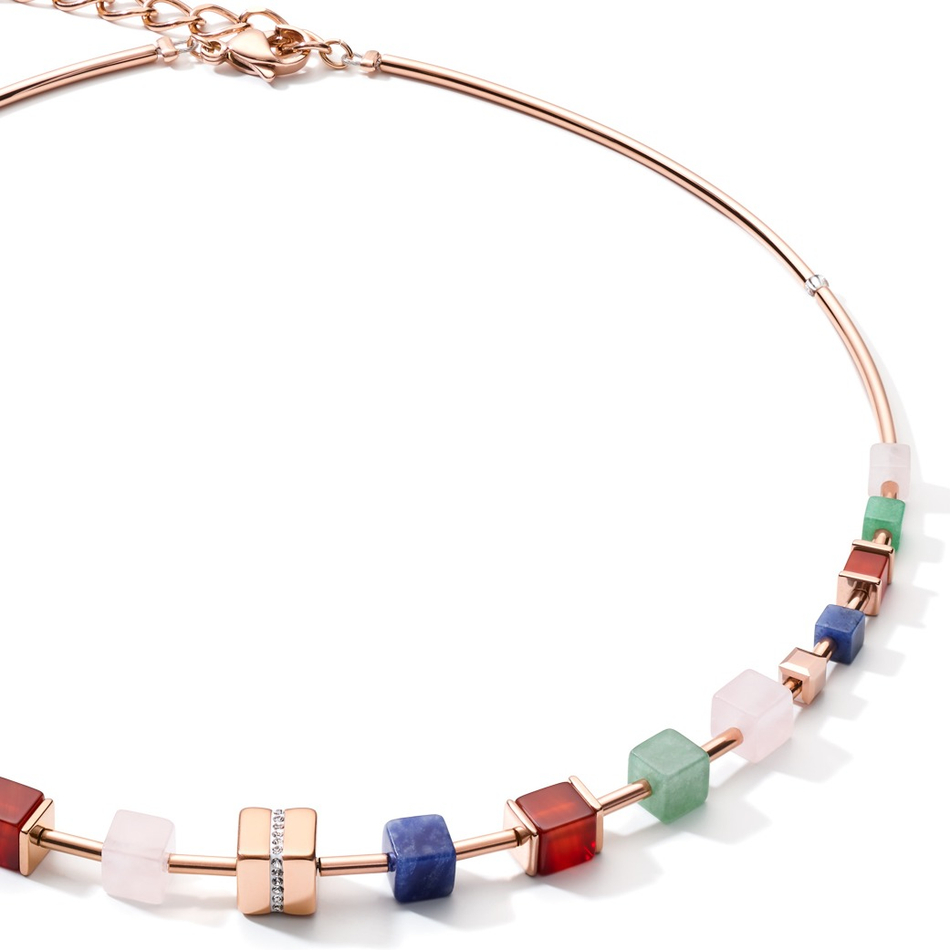 Колье Coeur de Lion Rose Gold Multicolor 5058/10-1561