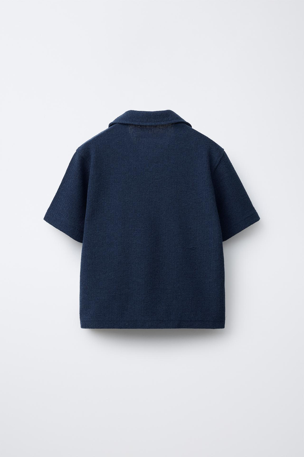 ZARA РУБАШКА В СТИЛЕ РУСТИК, СИНИЙ