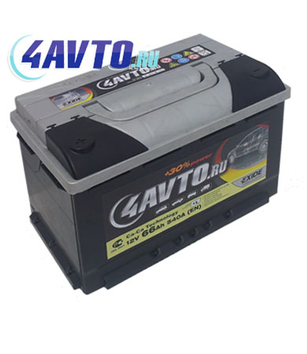 Аккумулятор 6СТ-66 А.ч., п.п., L+, 4AVTO.RU