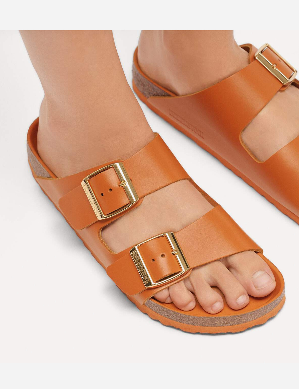 Birkenstock Arizona Natural Leather Sandals W "New Dressy Kurkuma"