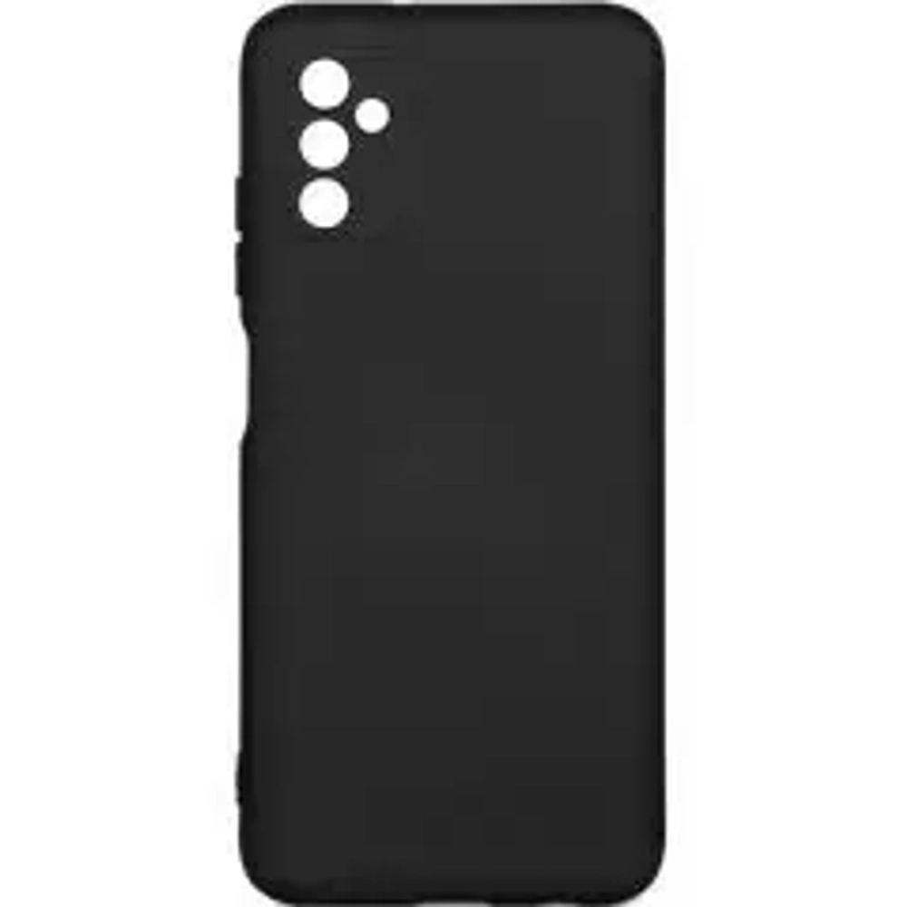 Силиконовый чехол с микрофиброй для Samsung Galaxy М52 black DF