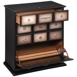 Тумба Пандора 3 Орех Оберджин Шоколад