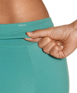 OYSHO Велосипедки Comfortlux с высокой посадкой длиной 10 см, бирюзовый