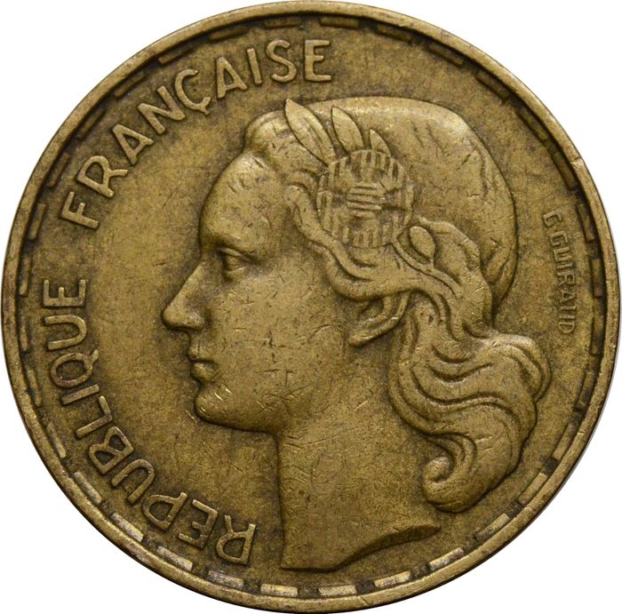 50 франков 1950-1958 Франция XF