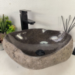 Раковина из речного камня RS-65069 44*36*16 0861