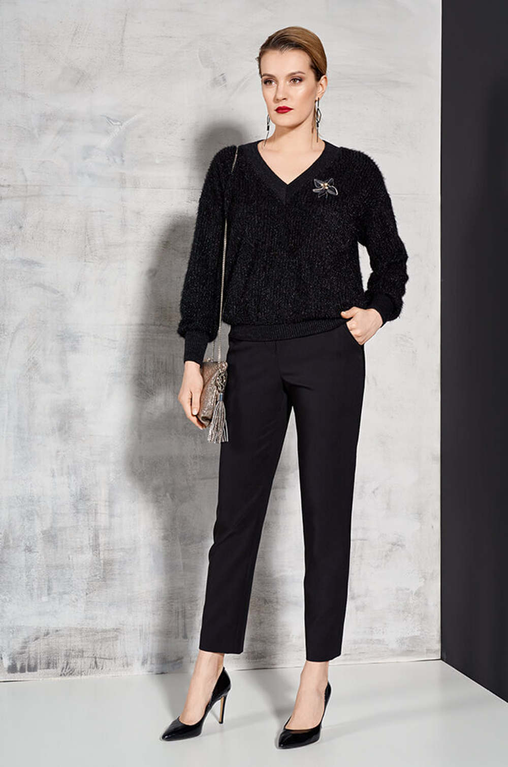 22551 Джемпер женский (черный)