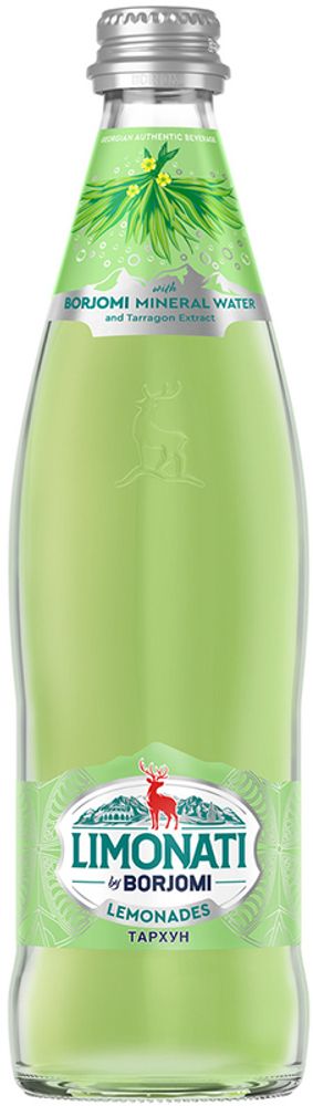 Газированный напиток Лимонати бай Боржоми Тархун / Limonati by Borjomi Tarragon 0.5 - стекло