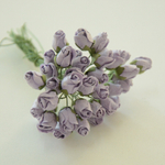 Роза бутон средняя на ножке, длина 1,5см, цвет в ассортименте