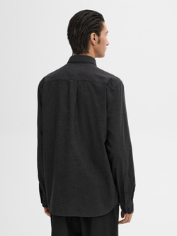 Massimo Dutti РУБАШКА ИЗ 100% ХЛОПКА В ТОНКУЮ ПОЛОСКУ, СЕРЫЙ