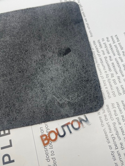 Термоаппликация "BLITZ" Термозаплатка "квадрат" кожзам, замша 12х12 см 07 замша черный