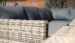 Обеденный комплект мебели из искусственного ротанга Сан-Ремо