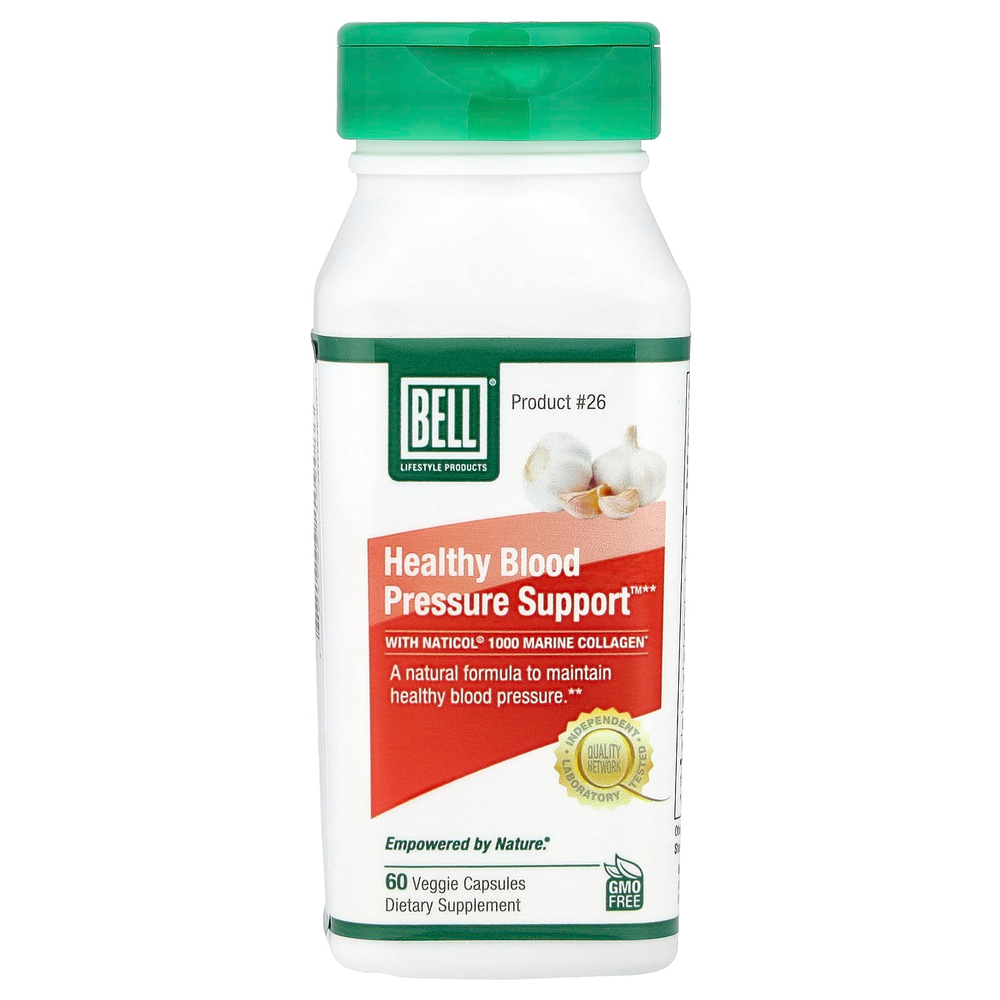 Bell Lifestyle, Healthy Blood Pressure Support ™, 60 растительных капсул