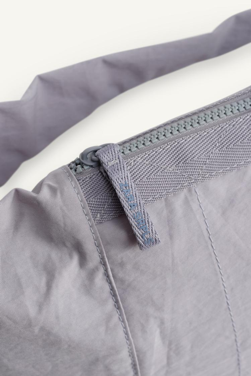 ZARA ХЛОПКОВАЯ СУМКА ЧЕРЕЗ ПЛЕЧО, СИНИЙ