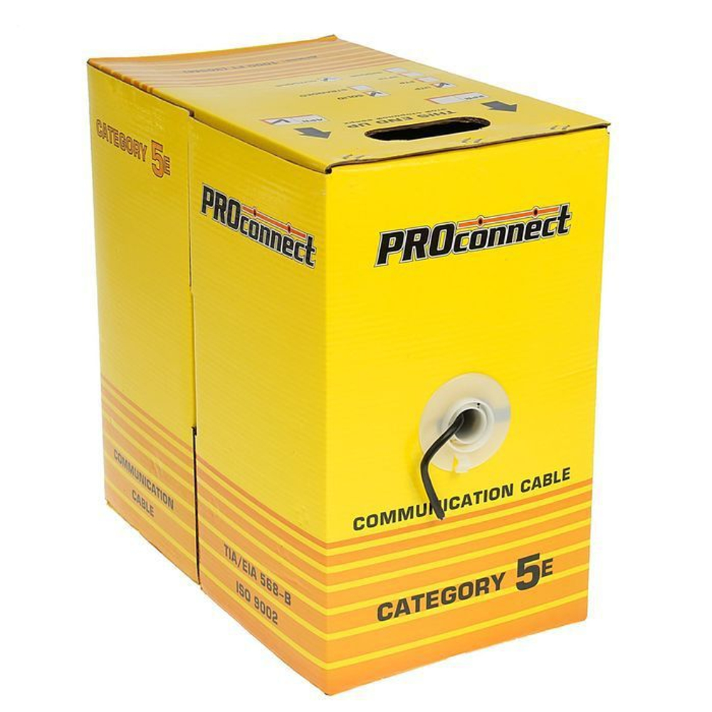 Кабель UTP 4PR 24AWG CAT5e CU ПВХ PROCONNECT