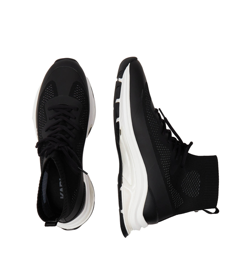 Кроссовки LUX FINESSE Hi Pull On Runner Karl Lagerfeld - черный(KL53141)