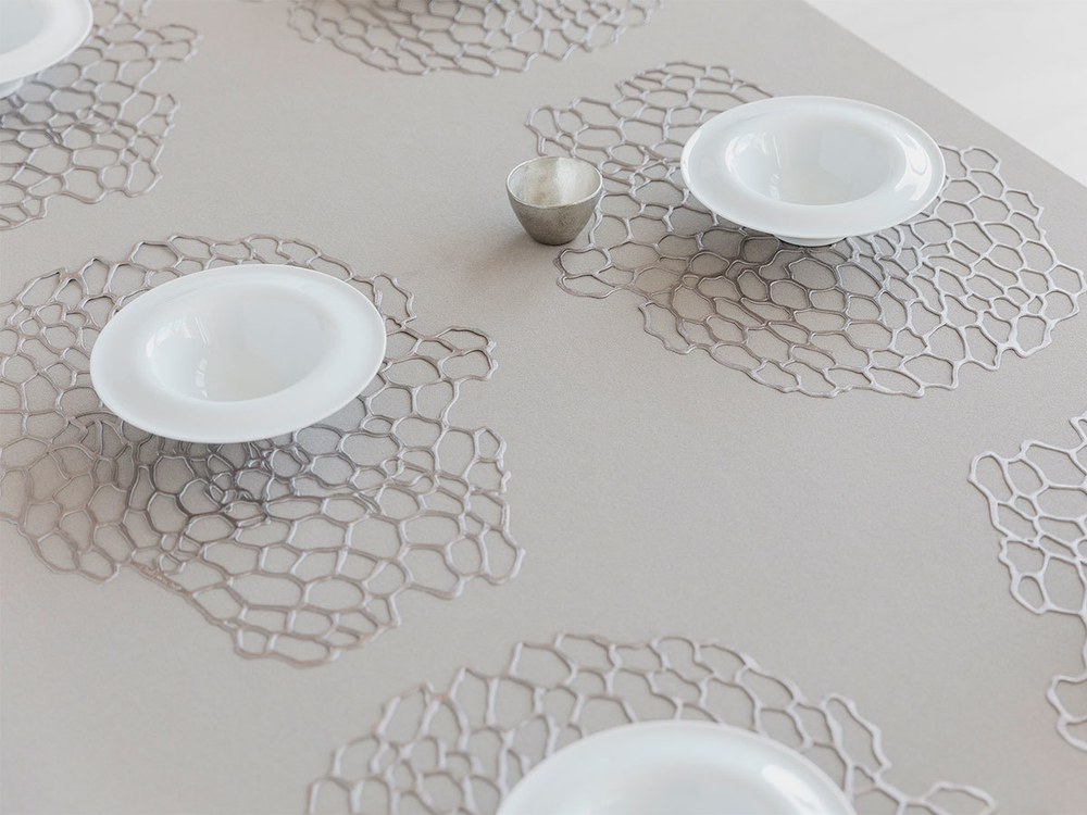 Салфетка подстановочная Chilewiсh Pressed Sea Lace Gunmetal 100546-002