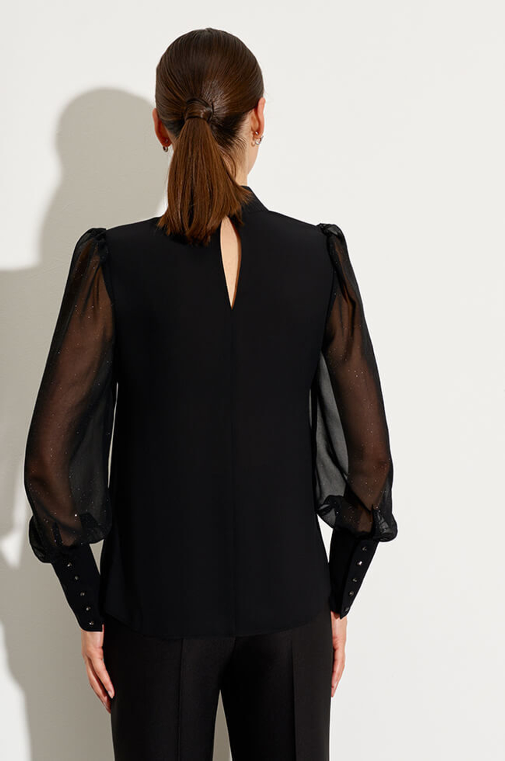 22746 Блузка женская (черный)