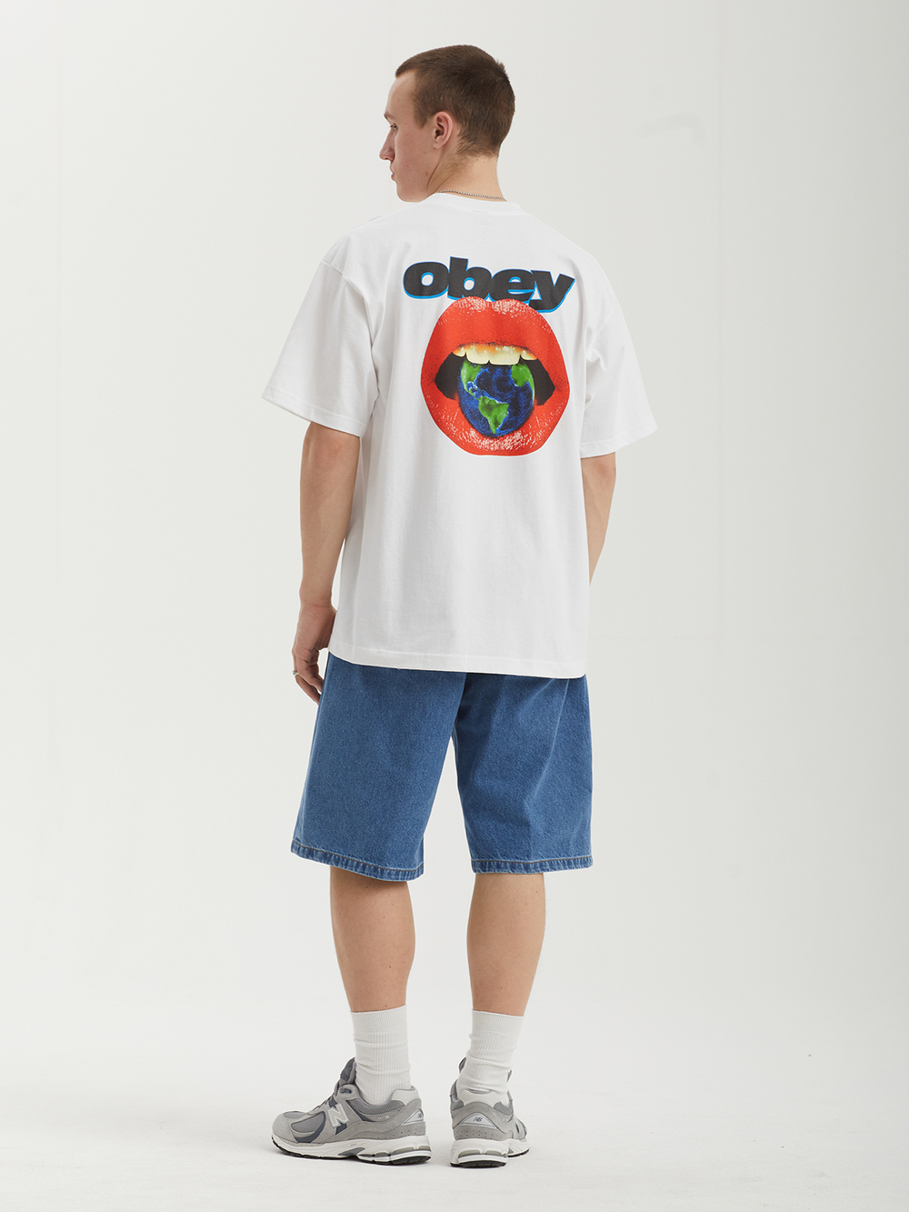 Мужская Футболка Obey Lips