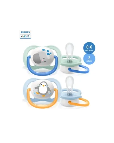 Пустышка Philips Avent силикон от 0 мес. 2 шт. SCF080/05