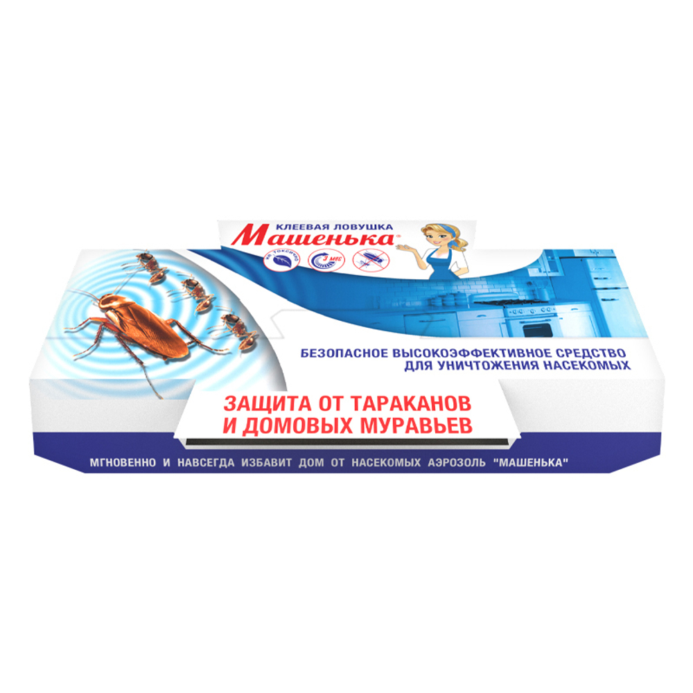 Ловушка Машенька Клеевая от тараканов, муравьев  25гр