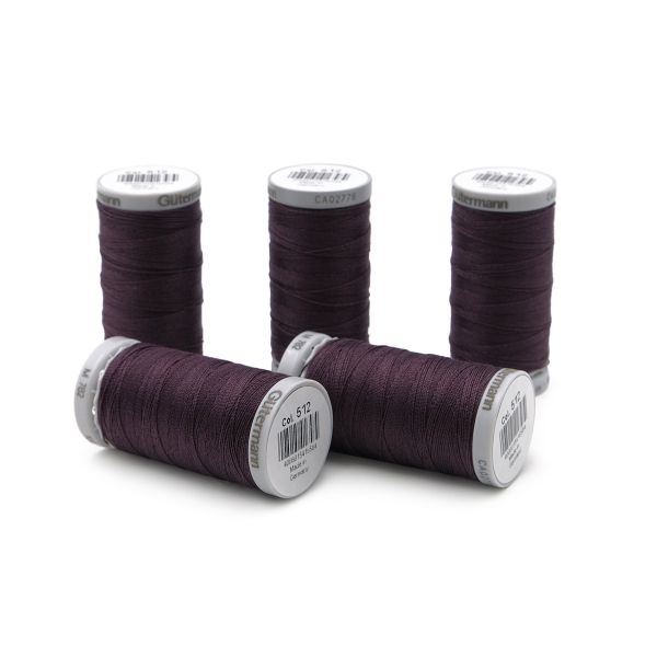 Нитки суперкрепкие Gutermann Extra Strong M782 №40 (100 метров), 5 кат. | 512 баклажан