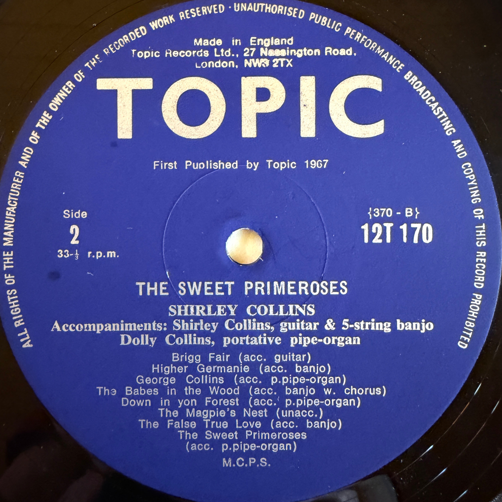 Виниловая пластинка Shirley Collins – The Sweet Primeroses LP