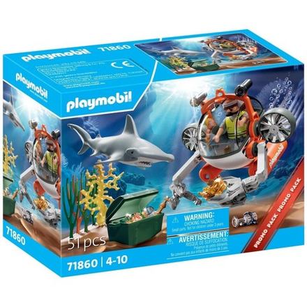 Playmobil - Action Heroes Охота за сокровищами на подводной лодке 71860