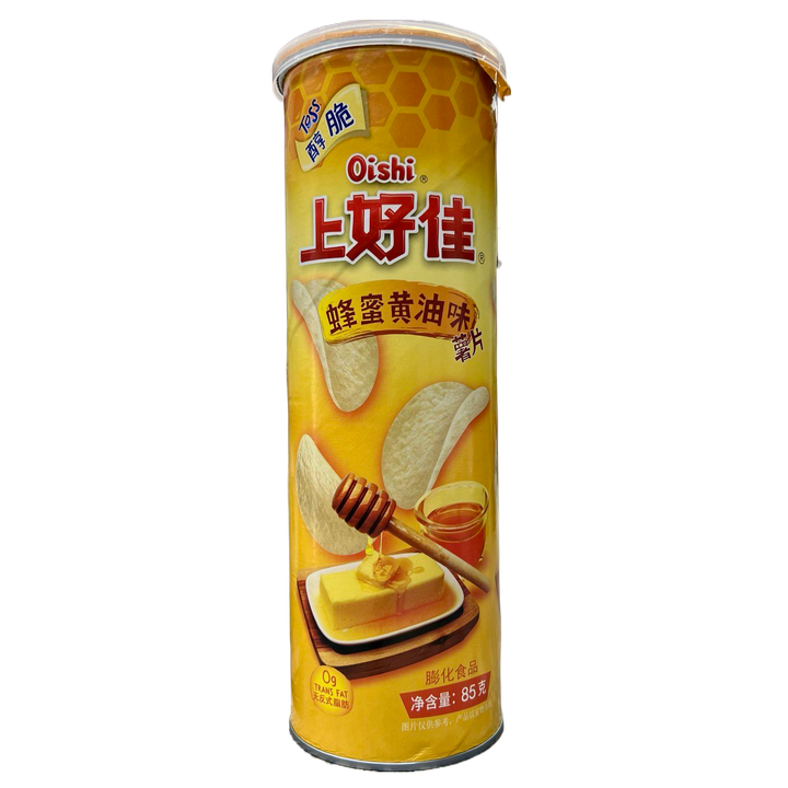 Чипсы Oishi Toss со вкусом мёда и масла (туба) 85 г