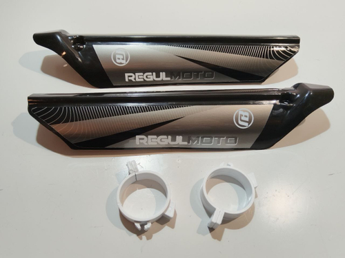 Защита передних амортизаторов Sport 003, 006,с креплением цветные (Черный, , 102599-5)