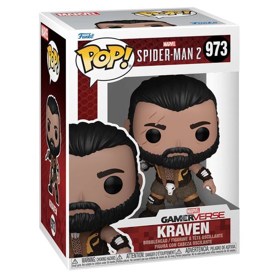 Фигурка Funko POP! Bobble Marvel Games Spider-Man 2 Kraven (973) 76111 / Фигурка Фанко ПОП! по мотивам игры "Марвел Человек-паук 2", Крейвен-охотник