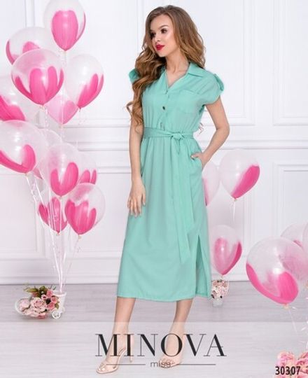 Платье 8580-1-ментол Minova Фото 2