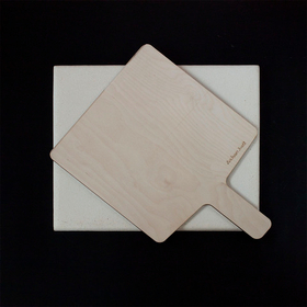 Комплект: пекарский камень для выпечки 30х35 и лопата