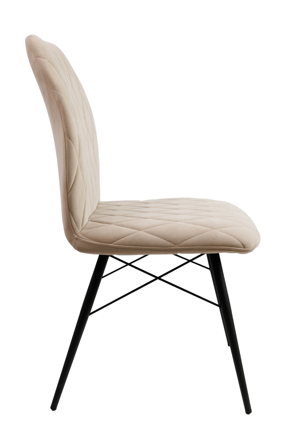 Стул Лацио ЛЮКС (эмаль черный муар, ткань велюр беж)