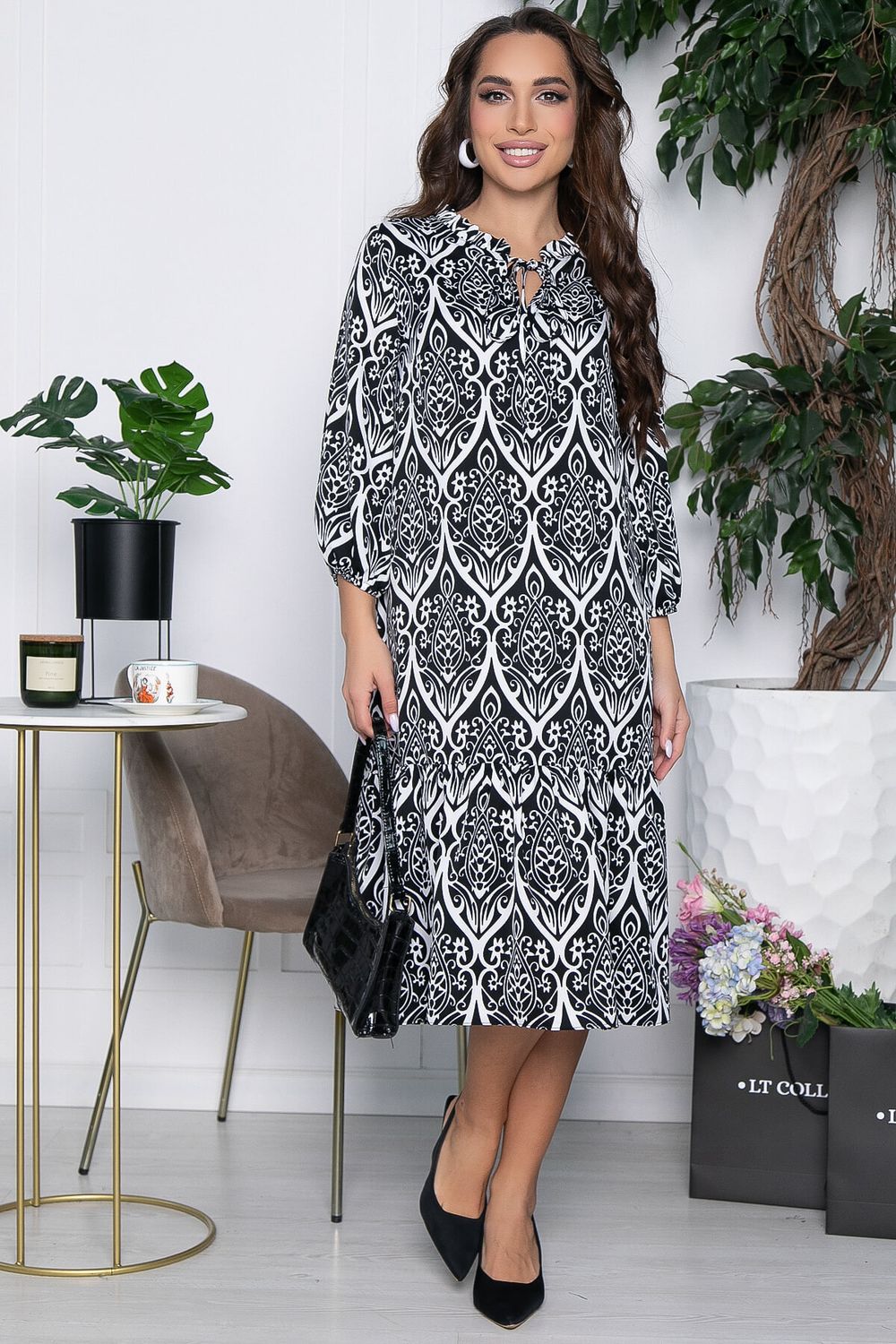 Платье Лада (черное) П10537 LT Collection