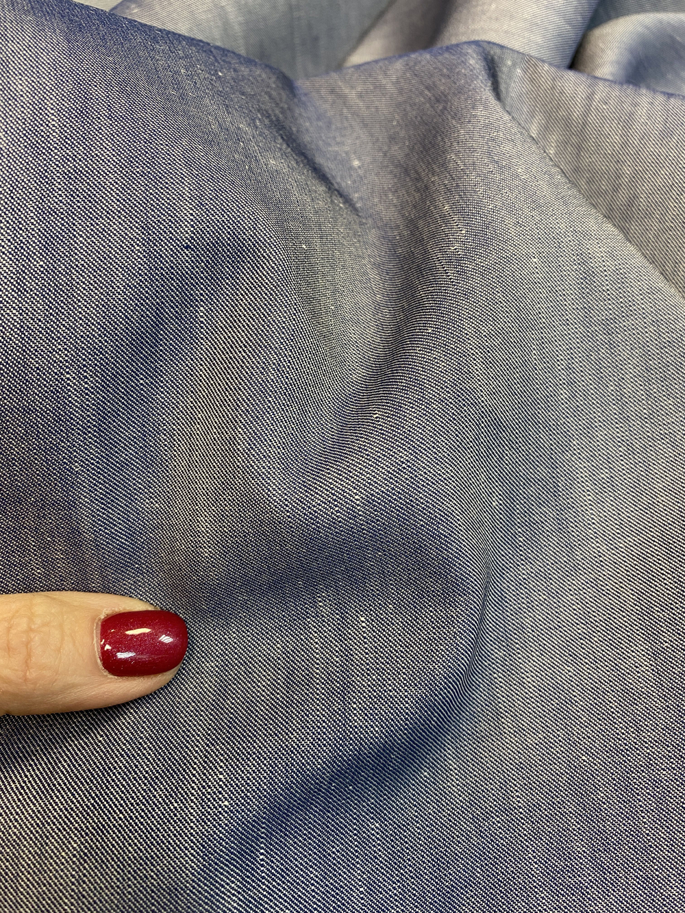 Ткань 100% хлопок-джинс    (Италия)  ш-150см   1м