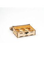 Подарочный деревянный короб для рюмок (стопок). PK40